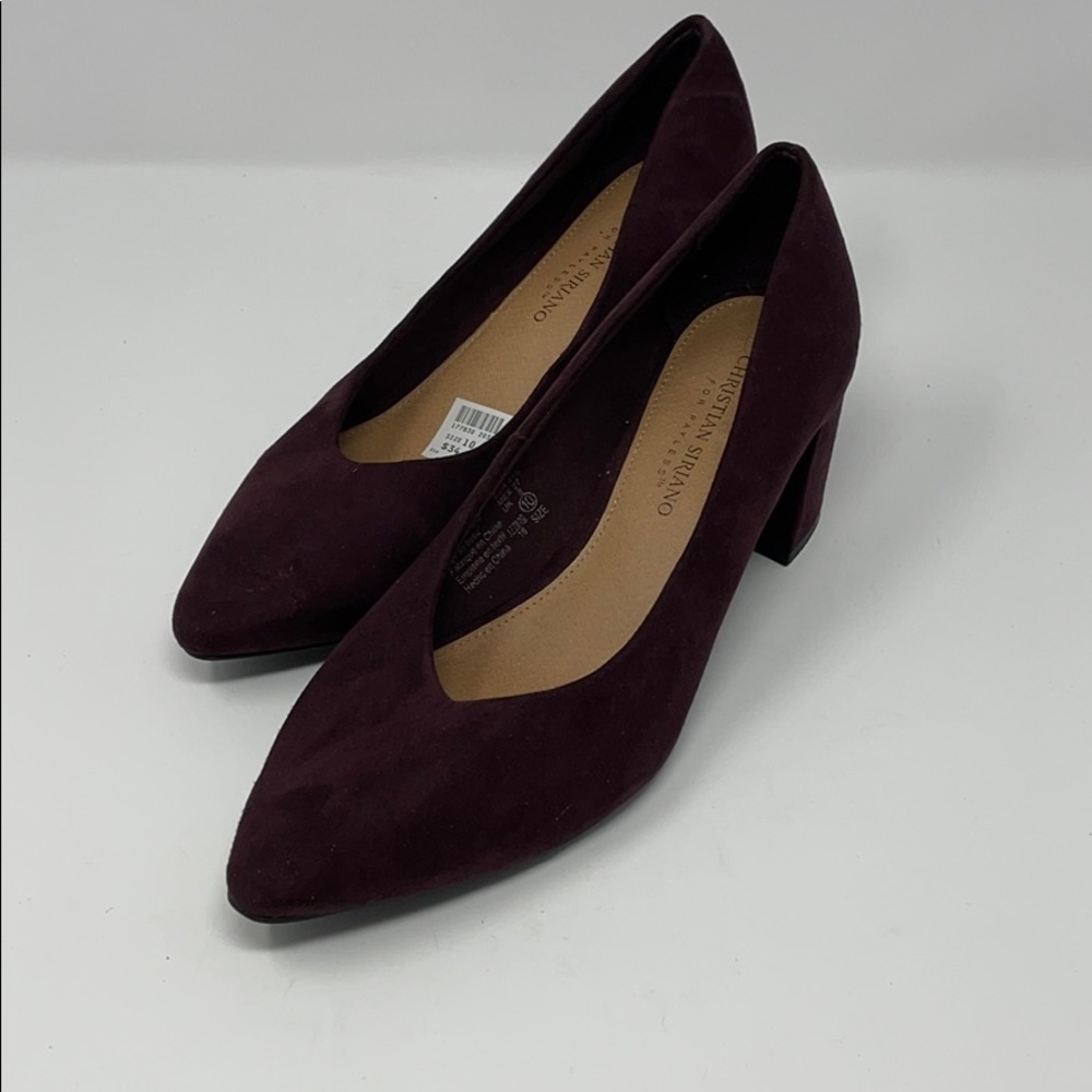 Christian Sirano Women’s Purple Suede Heels Sz 10
